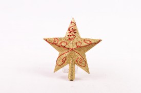 Puntal navidad estrella mediana dorada con decorado rojo (1).jpg